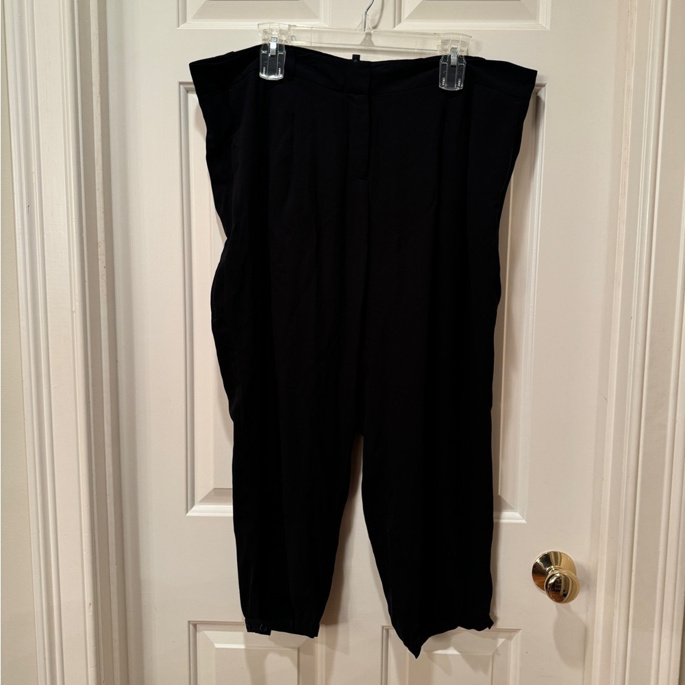 Eileen Fisher Black Silk Pants